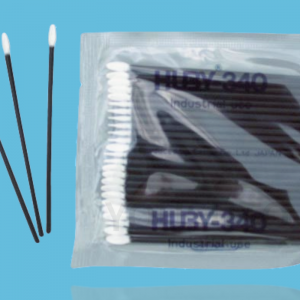 3" Flat Conductive Carbon Stem Swab (HUBY FS-010, ESD)