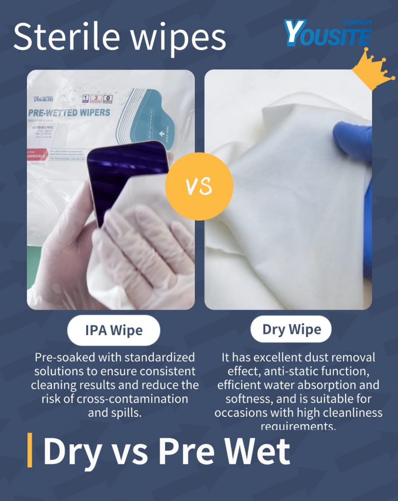 Dry vs Pre Wet cleaning wipes